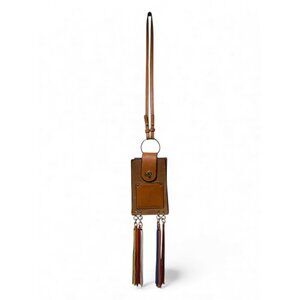 FAUX LEATHER W/ SUEDE MULTI COLOUR PURSE TASSELS NWOT